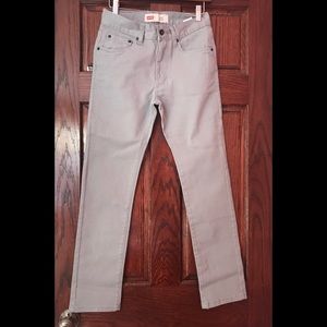 Boys Levi’s Strauss & CO. Gray Jeans 16 R 28-28